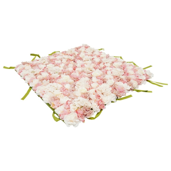 Autrinix Silk Flower Wall Panel, Decorative Hydrangeas & Roses for Weddings, Parties, and Photography, Reusable Artificial Floral Panel for Indoor/Outdoor Events