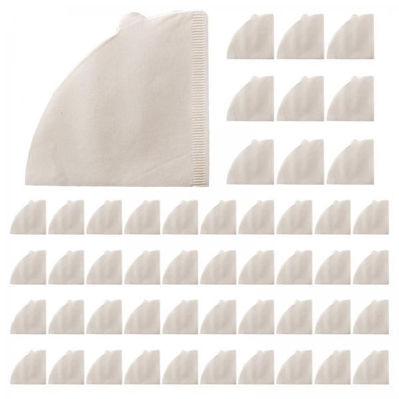 Esquirla 5x50Pcs Disposable Natural Paper Filters for Tea Tools Filter Cup Coffee Maker White V02