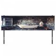thumbnail image 3 of Antique Headboard, Bathtub in Old Room Bathroom Fresh Flower Bouquet Vase Victorian Retro Style, Upholstered Decorative Metal Bed Headboard with Memory Foam, King Size, White Brown Grey, by Ambesonne, 3 of 4
