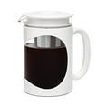 thumbnail image 2 of Primula Burke Deluxe Cold Brew Iced Coffee Maker, Comfort Grip Handle, Durable Glass Carafe, Removable Mesh Filter, Perfect 6 Cup Size, Dishwasher Safe, 1.6 qt, White, 2 of 4