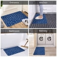 thumbnail image 5 of Picia Nautical Anchors Pattern Flannel Doormat – 16x24 Inch Non-Slip Indoor Mat, Absorbent & Quick-Dry Rug for Entryway, Bathroom, Kitchen, and Bedroom, Machine Washable, 5 of 7