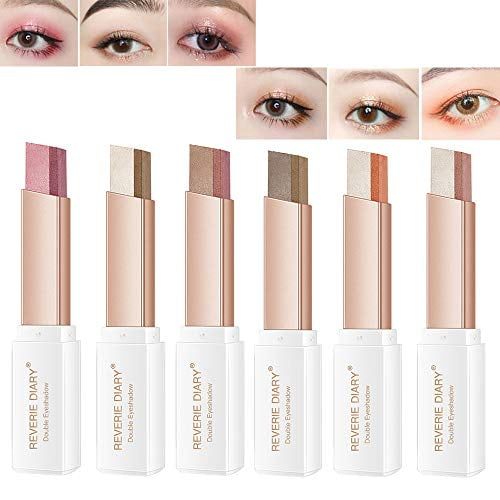 WENSUNNIE 12 Colors Eyeshadow Stick (2nd Gen Upgraded Rotation), Double