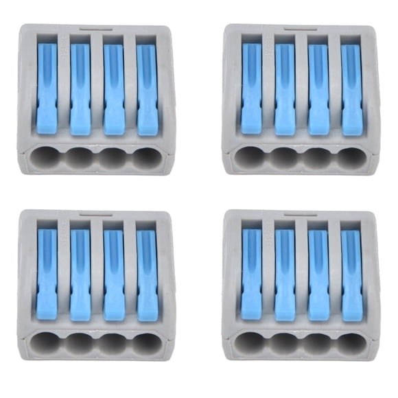 Way Lever Wire Connectors,25PCS 4 Way Lever Pushin Conductor Terminal Block Quick Wiring Cable Connector Time-Tested Durability