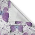 thumbnail image 6 of Ambesonne Butterfly Grommet Curtain, Modern Poly Effect, 50" x 54", Purple Pale Blue White, 6 of 6