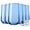 Blue, variant on Biandeco Gray Drinking Glasses Set of 6 | 16 oz Gray Glass Cups | Highball Drinkware for Cocktails, Long Drink, Water, Mojito, Juice, Soda