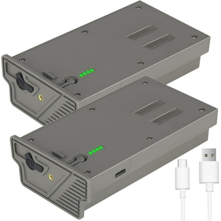 Rechargeable Reveal Lipo Lithium Battery 2-Pack for Trail Camera Reveal X Gen 3.0, 2.0, X Pro 3.0, Pro, X Ultra 3.0, SK, XB, X - Upgraded LED Meter & Solar Charging