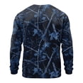 thumbnail image 5 of Gaukiv Long Sleeve Tops for Men Camo Print Waffle Knit Crew Neck Breathable Shirts Layer Blouses Dark Blue 4XL, 5 of 5