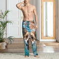 thumbnail image 2 of Balery Sea Swimming Corgi Pantalones de pijama para hombre, pijama ultraligero, pantalón de descanso-Small, 2 of 6