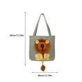 thumbnail image 2 of Greeniant Transportín para mascotas con diseño de León, bolsa para perros y gatos con cordón, soporte retráctil de transporte de lona, bolso Type9 NO9, 2 of 6