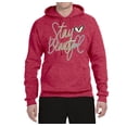 thumbnail image 2 of Stay Beautiful Positivity Quote Saying Pop Culture Unisex Graphic Hoodie Sweatshirt, Vintage Heather Red, 2XL, 2 of 3