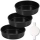 thumbnail image 1 of Juego de moldes para tartas HIWARE redondos de 8 pulgadas (20 cm) de acero al carbono antiadherente, 1 of 7