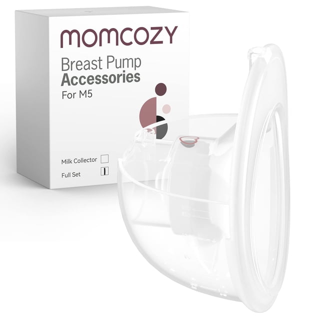 Juego completo de extractores de leche Momcozy M5, vaso colector de 160 ml con brida