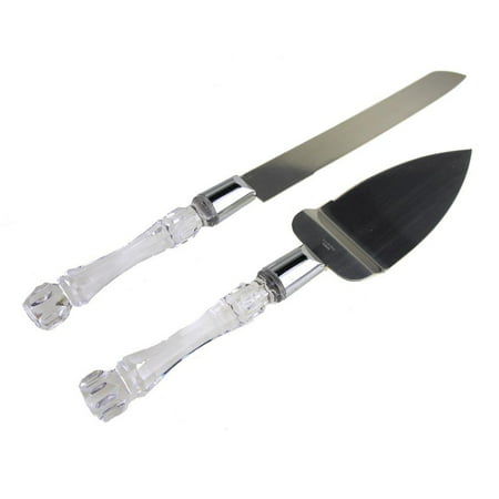  Wedding  Cake  Knife  and Server  Set  Stainless Steel 2 