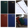 thumbnail image 3 of 2026 PU Leather Daily Planner Notebook, Gold Foil Year Mark Pocket Agenda with Ribbon Bookmark, Slim Hardcover Schedule Book for Business Daily Time Planning, 3 of 6