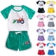 thumbnail image 3 of Odeerbi 1-12 Años Niños Niñas Conjunto de Verano Camión Excavador Con Camiseta de Manga Corta de Algod-Conjunto de Dos Piezas, 3 of 3