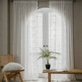 thumbnail image 2 of Sheer Curtains for Living Room Sheer Drapes for Bedroom Window Treatments，2 panels Rod Pocket, 2 of 8