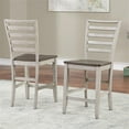 thumbnail image 6 of Abacus Two-tone Smokey Alabaster and Brown 9-piece Counter Dining Set, 6 of 11