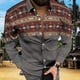 thumbnail image 1 of Camisas de moda social para hombres camisas casuales con cuello vuelto blusas de manga larga con estampado étnico azteca, 1 of 6