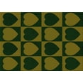 thumbnail image 1 of Ahgly Company Machine Washable Indoor Rectangle Transitional Olive Green Area Rugs, 2' x 4', 1 of 7