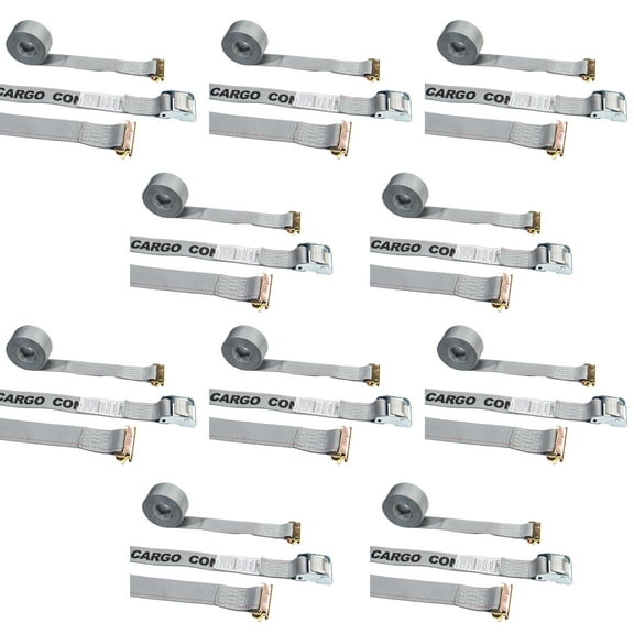 2" x 16' Cam Buckle Straps w/ E  Fittings (10 Pack)