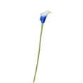 thumbnail image 2 of Moyic Ramo de flores artificiales de primera calidad de PU, flores artificiales amplias y elegantes, decoración de boda, azul, blanco, 37cm Type3 NO3, 2 of 6