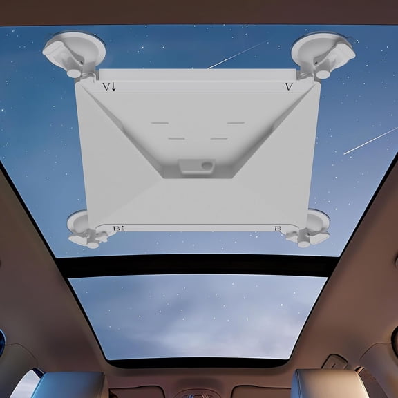 Starlink Mini Car Suction Cup Mount, Starlink Mini Accessories Secure Mounting Kit for Car Windows & Sunroofs, Strong Suction for Stable Satellite Signal on RVs, Boats (White)
