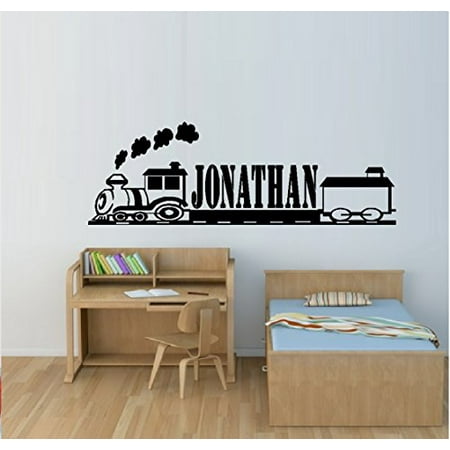 Train Wall - Decal ~ TRAIN # 2 (CUSTOM NAME) ~ Wall Decal 12