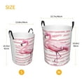 thumbnail image 3 of Picia Flamingo Large Laundry Basket, Waterproof, Freestanding Laundry Hamper, Collapsible Tall Clothes Hamper with Extended Handles-Medium, 3 of 8