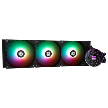 DFS Aqua Elite 360 ARGB V4 CPU Water Cooler,  with 3 PWM Fans ARGB, 1550RPM Speed,for AMD/AM4/AM5, Intel LGA1851/1150/1151/1155/1156/1200/2011/ 1700 (AE360 ARGB V4)