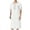 White, variant on RongHuan Men's Nightshirt Robe Short Sleeve Soft Nightgown Lightweight Cotton Night Shirt Knee Length Sleepwear