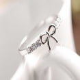 thumbnail image 1 of Simple diamond studded bow ring, 1 of 10