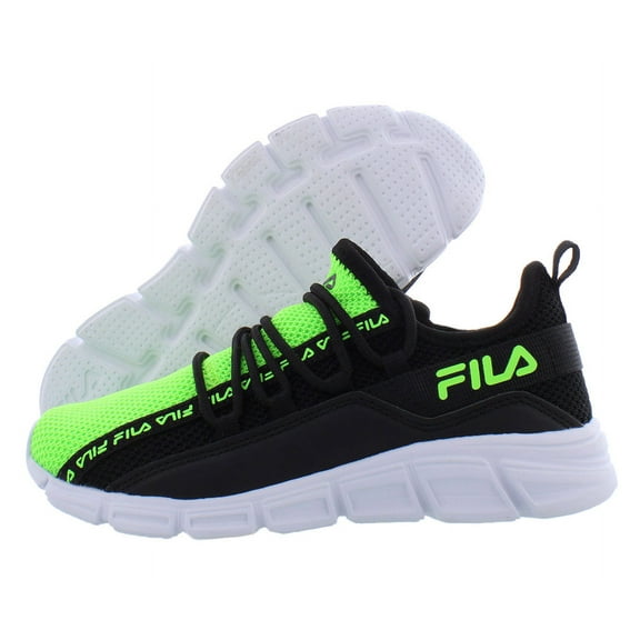 Fila Realmshift Boys Shoes Size 3.5, Color: Black/Lime