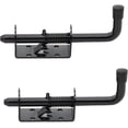 thumbnail image 2 of Qucyy 5 Inch Spring Loaded Latch Bolt, Heavy Duty Spring Loaded Latch Pin Door Lock,1/2" Pin Shed (2, Black), 2 of 5