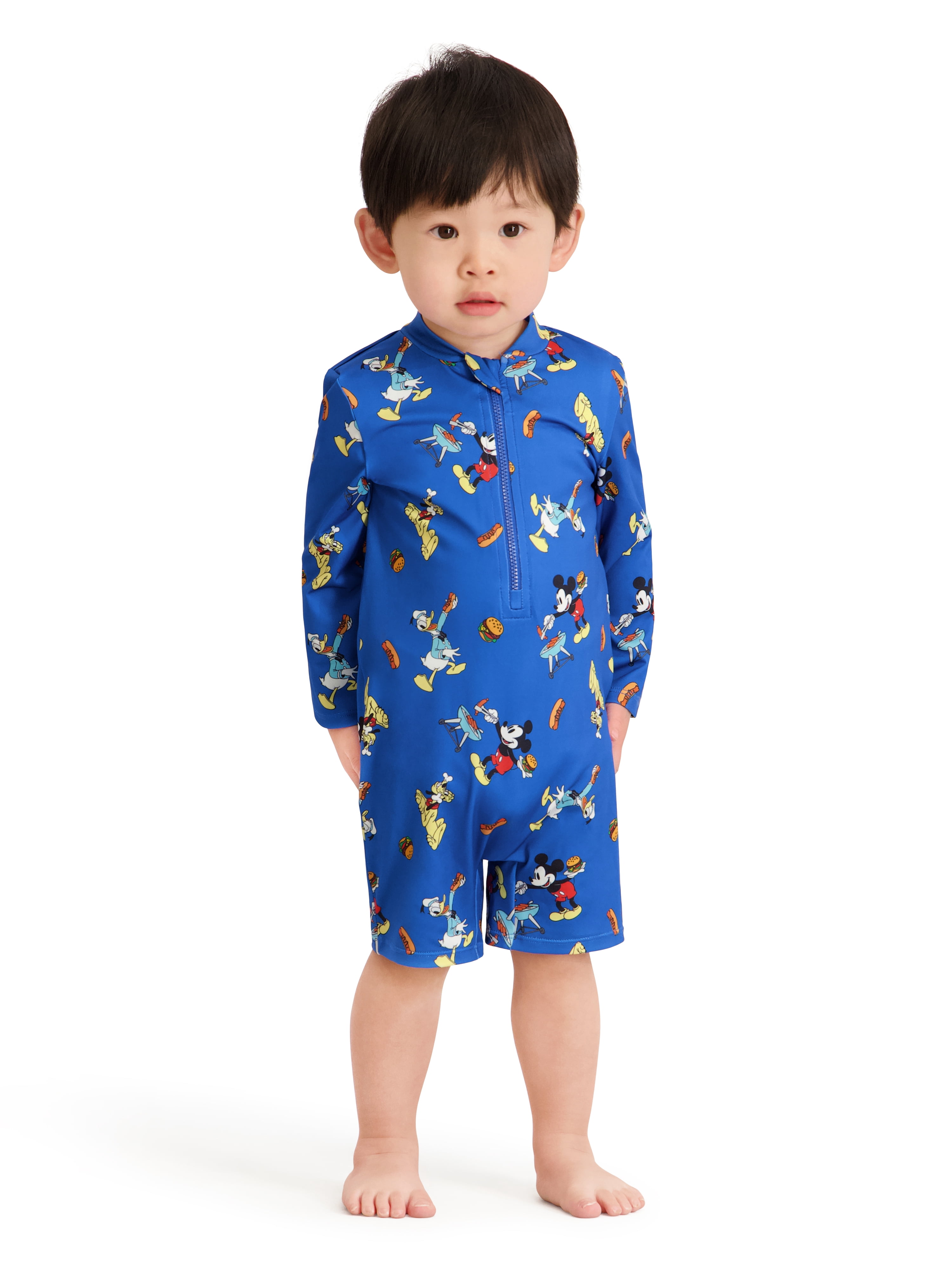 Character Baby Boy One- Piece Rash Guard Swimsuit, Sizes 0/3M- 24M