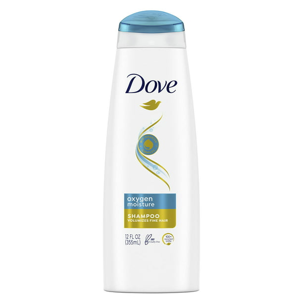 Dove Shampoo for Fine Hair Oxygen Moisture weightless hair care system for 95% more volume flat hair 12 oz - Walmart.com