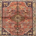 thumbnail image 1 of Ahgly Company Indoor Square Traditional Tangerine Pink Persian Area Rugs, 7' Square, 1 of 6
