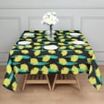 thumbnail image 3 of Yellow Lemon Fruit Slices Black Pattern Square Tablecloth,Waterproof Square Table Cover,Wipeable Spillproof Washable Table Cover for Home Kitchen Party Decor 60"x60"(152x152cm), 3 of 6