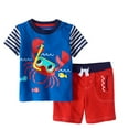 Baby Boy Tshirt & 3D Interactive Shorts, 2pc Outfit Set