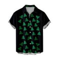 thumbnail image 1 of Camisas Navideñas Para Hombres Botones Casuales Playa Blusa de Manga Corta Con Estampado Sin Posicionamiento Odeerbi  ODB195050, 1 of 5