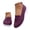 Dark Purple, variant on Women's Mesh Flats Shoes Arch Support Breathable Slip on Knit Loafers Comfortable Casual Orthopedic Walking Sneakers Size 7.5