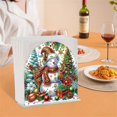 thumbnail image 4 of DIY Diamond Art Handmade Paper Towel Holder for Table Christmas PET Desktop Three Dimensional Simple Paper Towel Holder for Restaurant Kitchen (Double Sided Diamond), 4 of 7