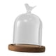 thumbnail image 1 of Campana de cristal transparente con base de madera, multiusos, redonda, de 3,5 pulgadas de diámetro. Estilo D, 1 of 9