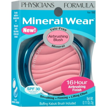 Physicians Formula Mineral Wear 7860C Rose Mineral Airbrushing Blush 0.11 oz. Box