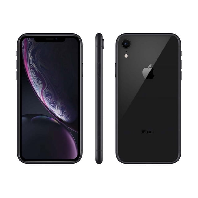 iPhone XR 256 Go Noir (Déverrouillé) (Reconditionné: Bon)