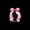 Black Pink O, variant on Manfei Watercolor Bow Letter M Twin Quilt Set for Girls, Black Pink Initial Twin Coverlet Set