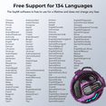 thumbnail image 2 of ERAZER X8 Audífonos Traductor AI en Tiempo Real 135 Idiomas Audífonos Inalámbricos de Traducción Bluetooth 5.4 AI con Batería de Larga Duración, 2 of 12