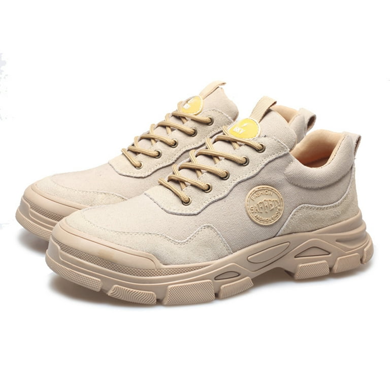 Steel Toe Work Shoes for Men Waterproof Leather Safety Shoes