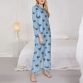 thumbnail image 3 of Fotbe Corgi Dog Conjunto de Pijama de Manga Larga para Mujer con Estampado, Ropa de Dormir de 2 Piezas, Conjunto de Casa Suave y Cómodo con Bolsillos-Small, 3 of 7