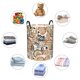 thumbnail image 4 of Fotbe Floral Paisley Cesto de Ropa con Asas, Cesto Impermeable de Gran Capacidad, Bolsa de Lavado para Dormitorio, Cesto de Ropa con Ruedas y Asas-Small, 4 of 6