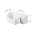 thumbnail image 3 of Punch-free Toilet Rack Wall Mount Cosmetic Storage Organizer Box Large Capacity Bathroom Draining Storage Stand Shelf for Home Hotel Dormitory, 3 of 9